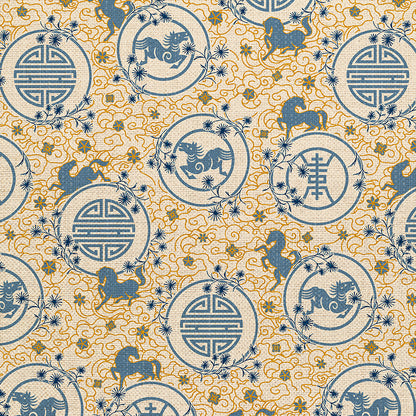Happy New Year - Blue on White