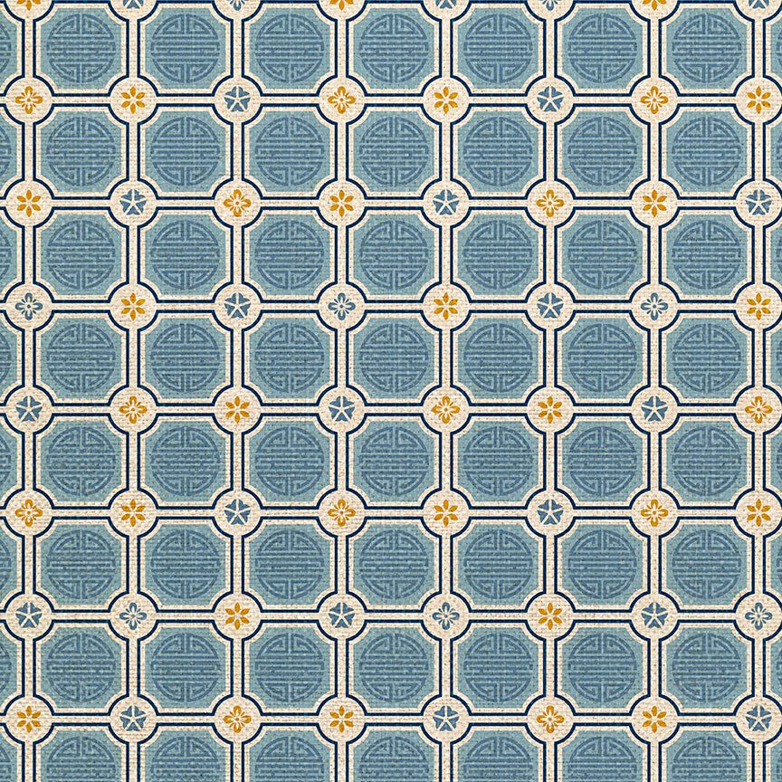 Geometric Symbols - Blue/Gold