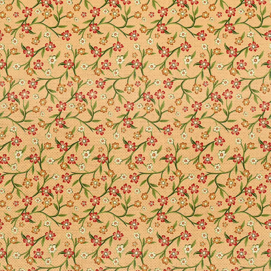 Floral Vines - Red