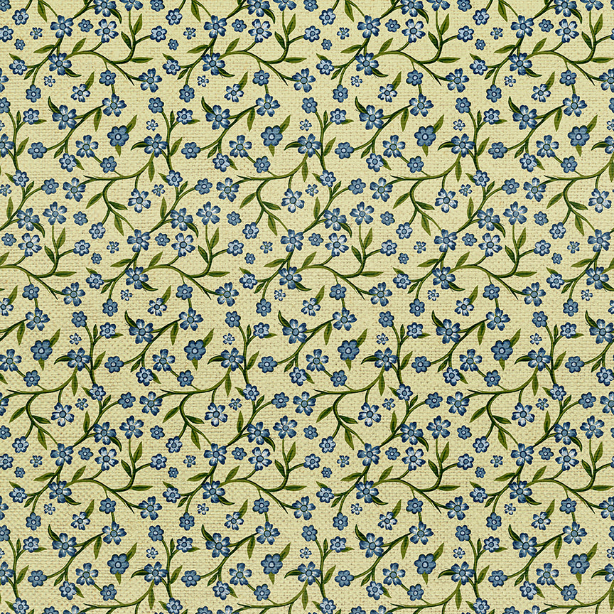 Floral Vines - Light Green