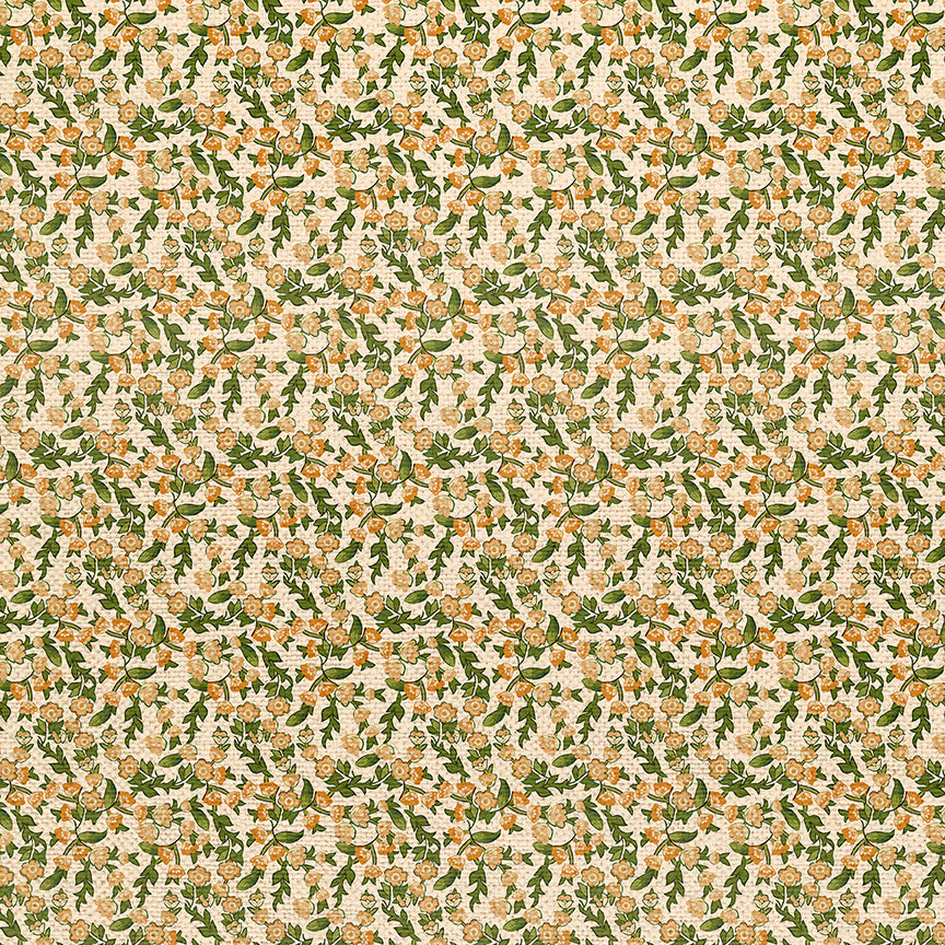 Ditsy Florals - White/Red