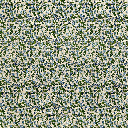 Ditsy Florals - White/Blue