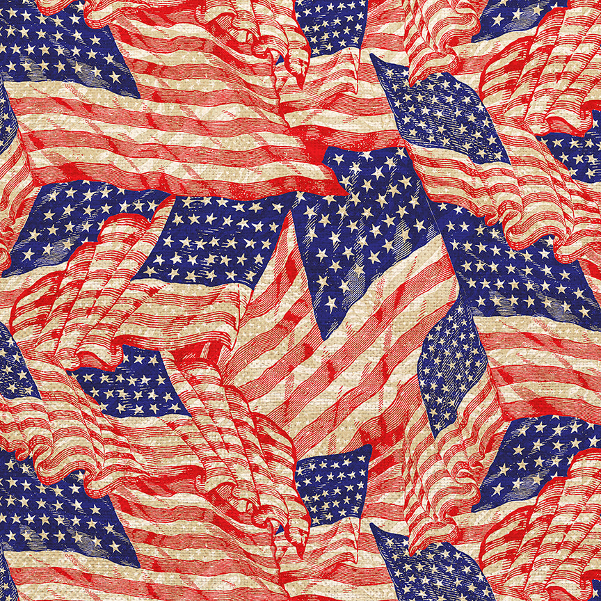 American Flags Aged