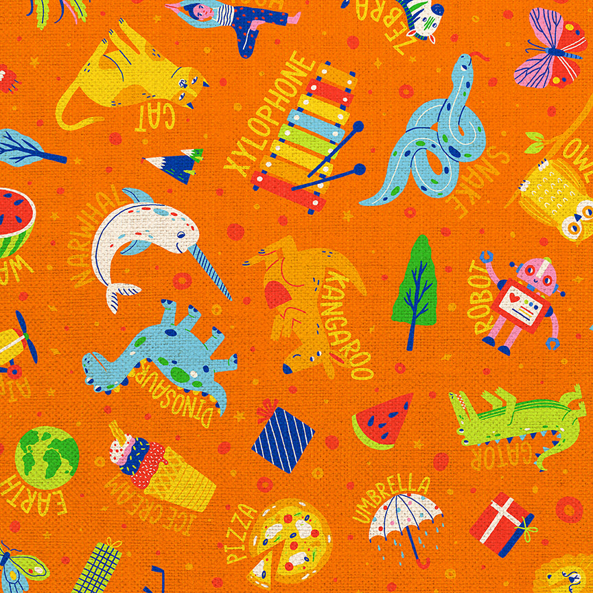 Orange Alphabet Toss