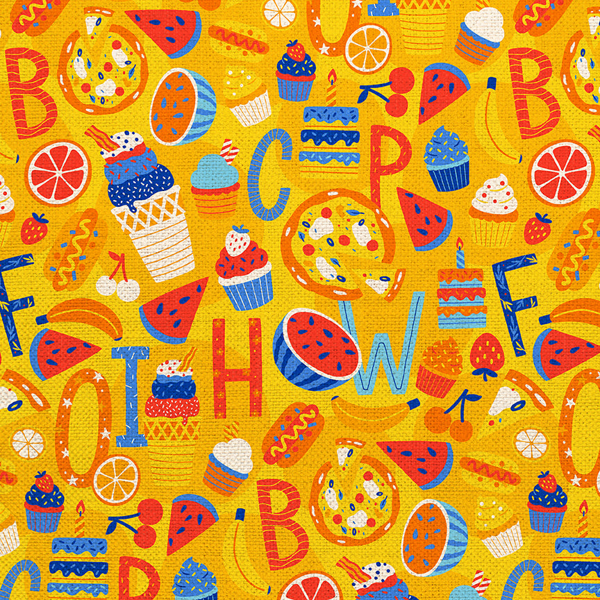 Yellow Alphabet Toss