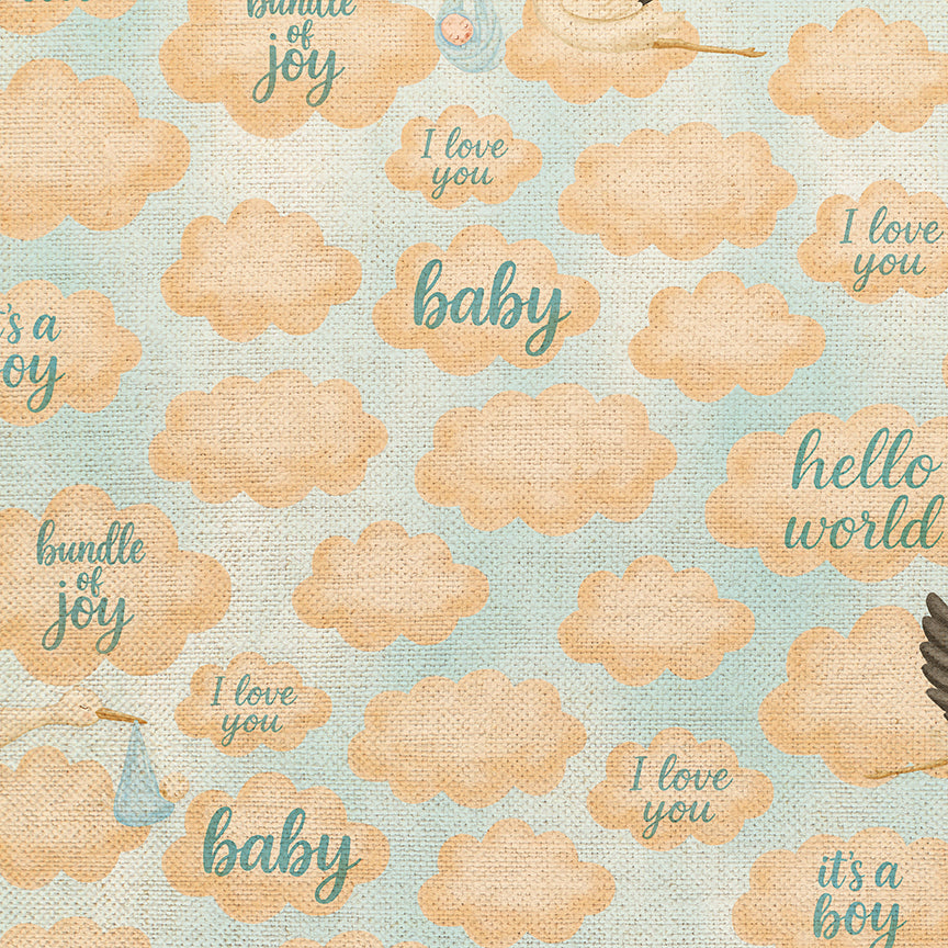 Sky Scribbles - Blue