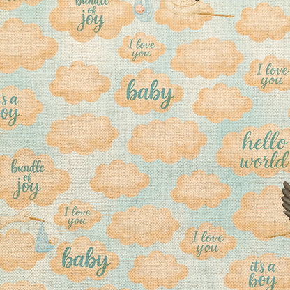 Sky Scribbles - Blue