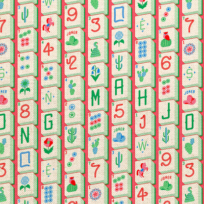 Mahjong Tiles - Red/Green