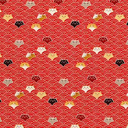 Cat Scallop - Red