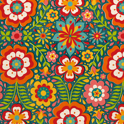 Flowers - Dark Blue