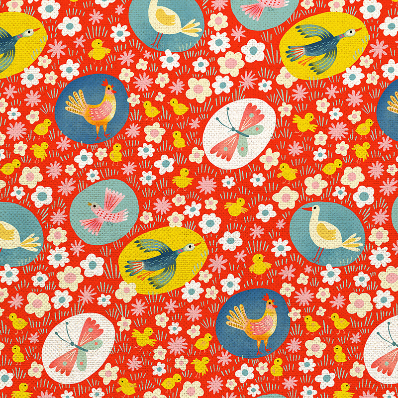 Bird Meadow - Red