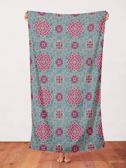 Mosaic Magic - Teal/Pink