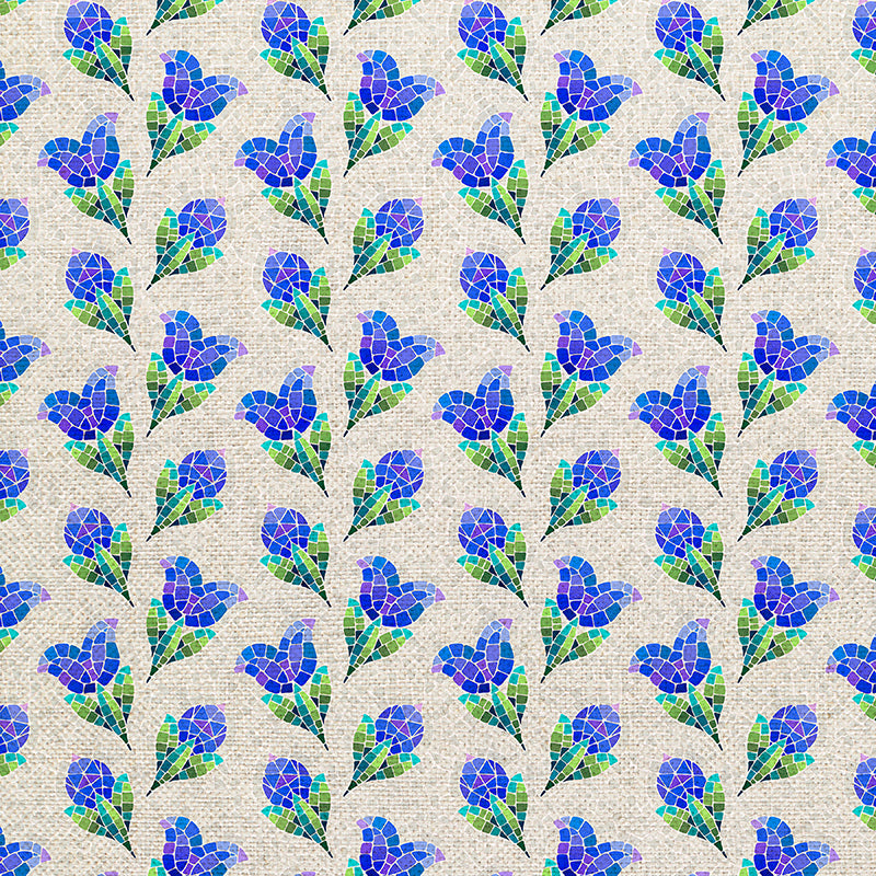 Tulips - Grey/Blue