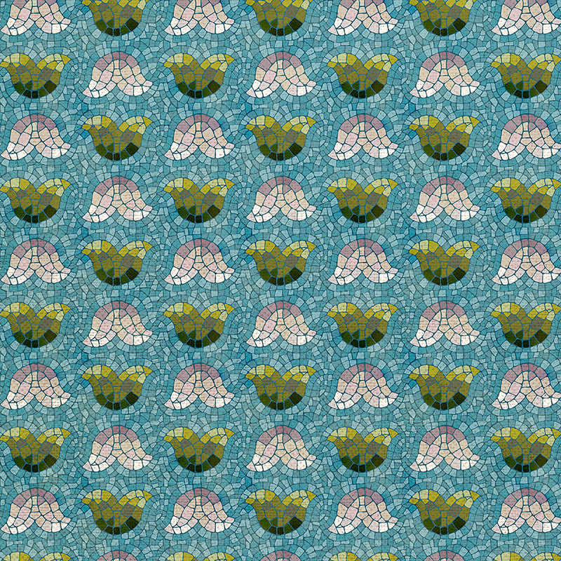 Tulip Petals - Aqua/Pink