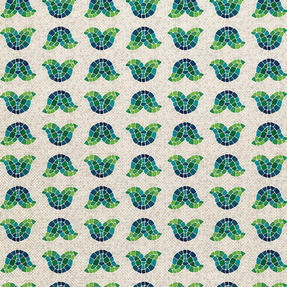 Tulip Petals - Green/Blue