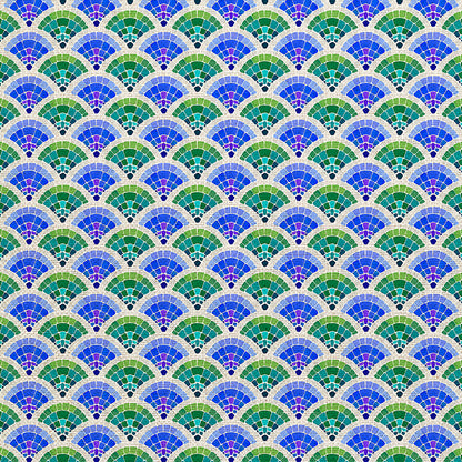 Scallop - Green/Blue