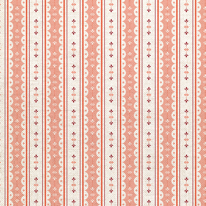 Scallop Stripe - Red