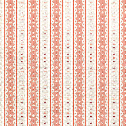 Scallop Stripe - Red