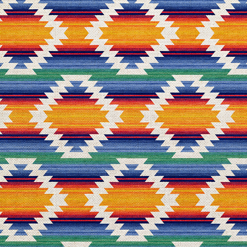 Woven Trails - Blue/Red