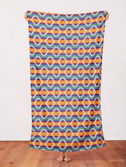 Woven Trails - Blue/Red