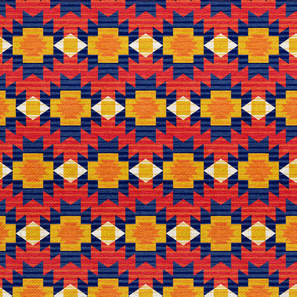Adobe Sunset - Blue/Red
