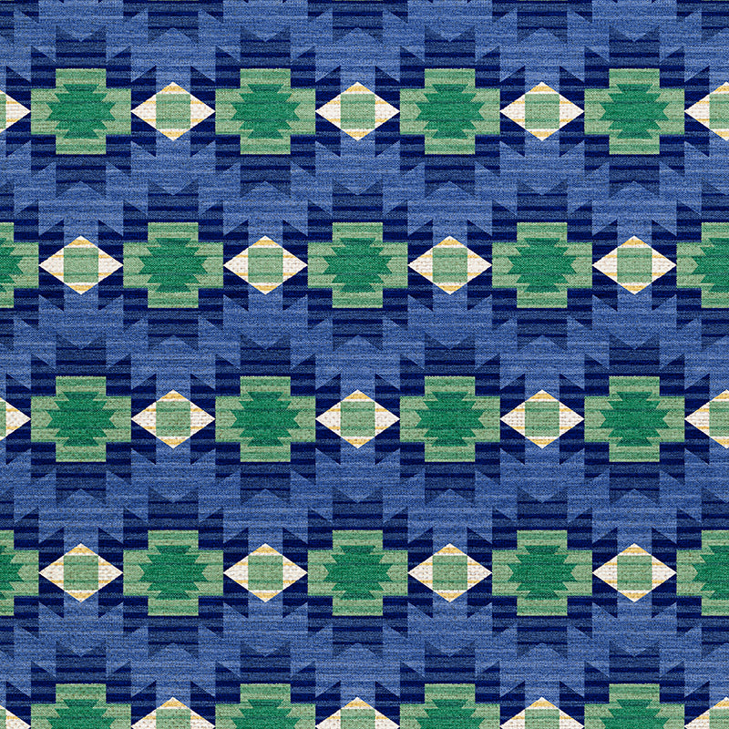 Adobe Sunset - Blue/Green