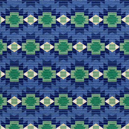 Adobe Sunset - Blue/Green