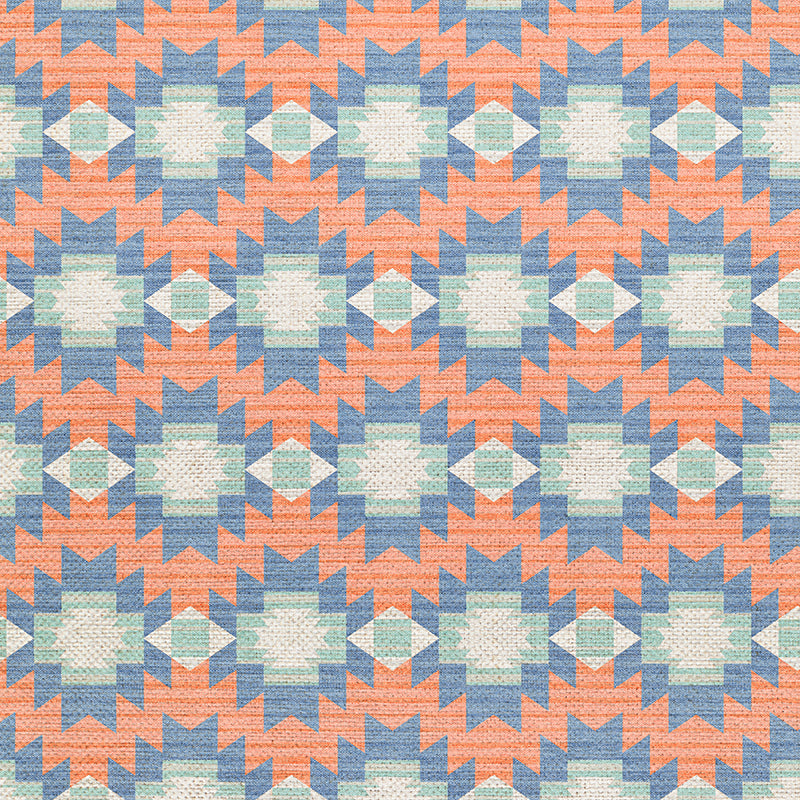Adobe Sunset - Peach/Teal