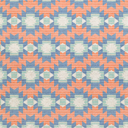 Adobe Sunset - Peach/Teal