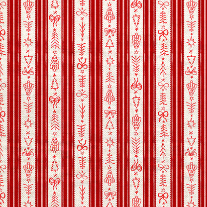 Holiday Stripes - Red