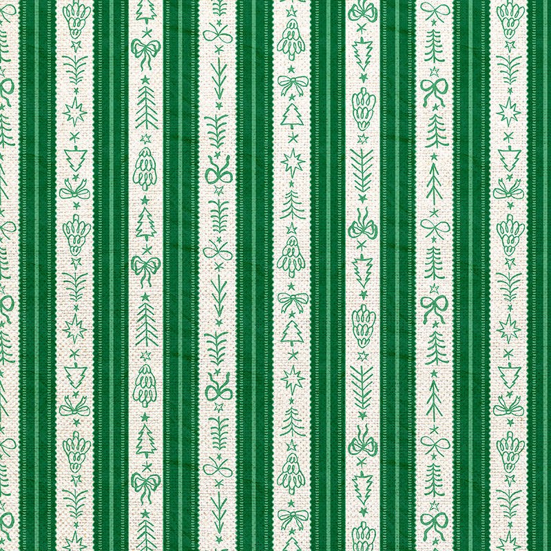 Holiday Stripes - Green