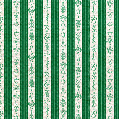 Holiday Stripes - Green