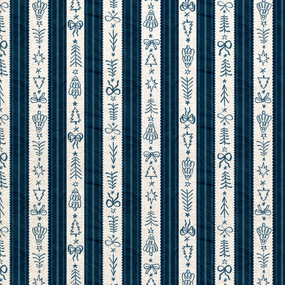 Holiday Stripes - Blue
