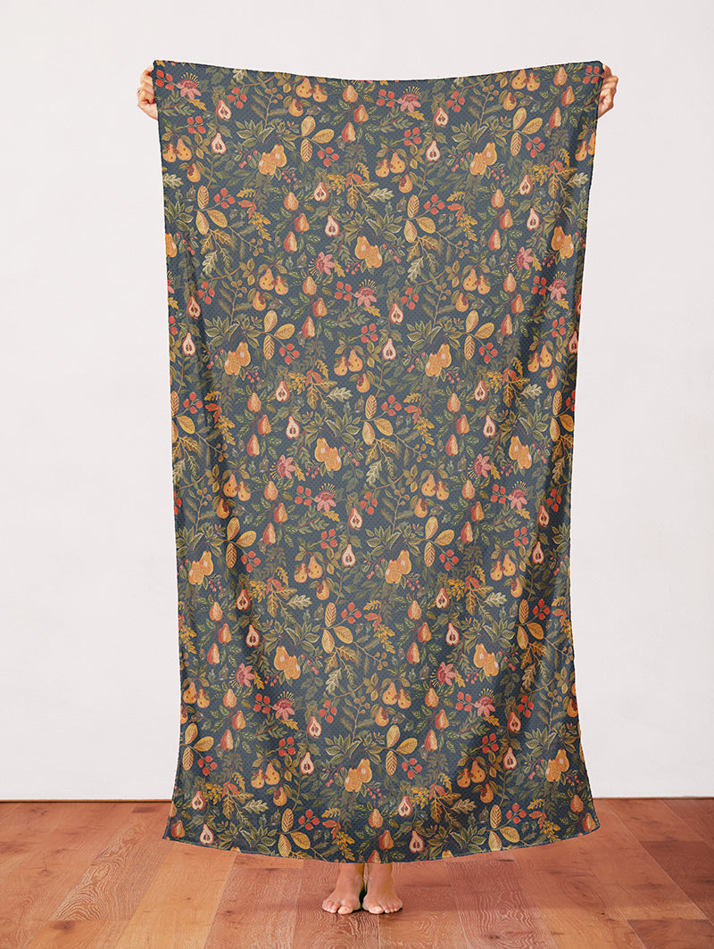Pears & Florals - Navy