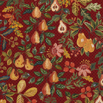 Pears & Florals - Red