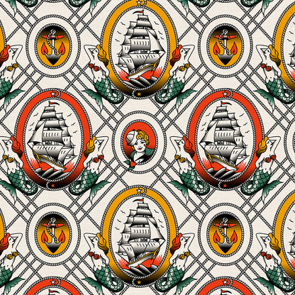 Sailor Tattoos - White