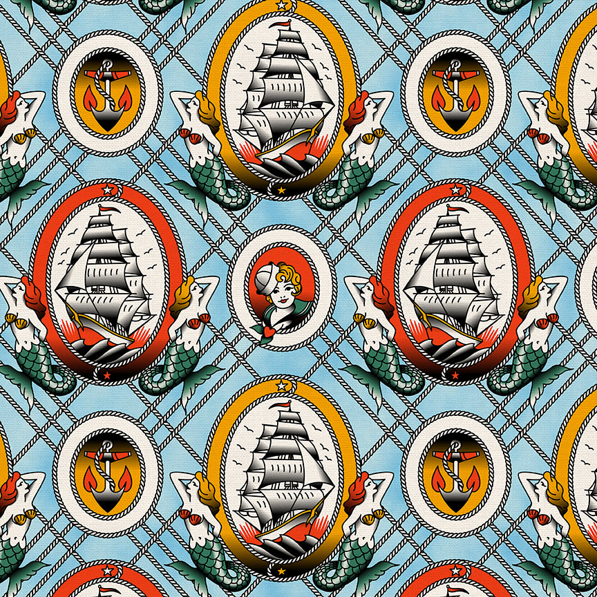 Sailor Tattoos - Blue