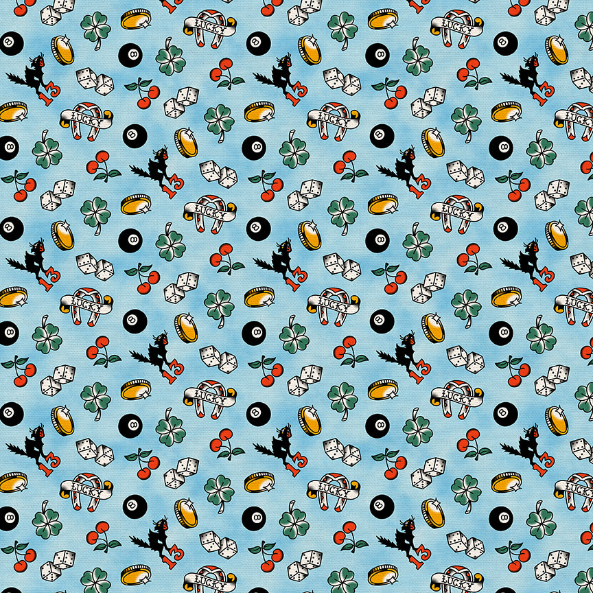 Lucky Tattoo Toss - Blue