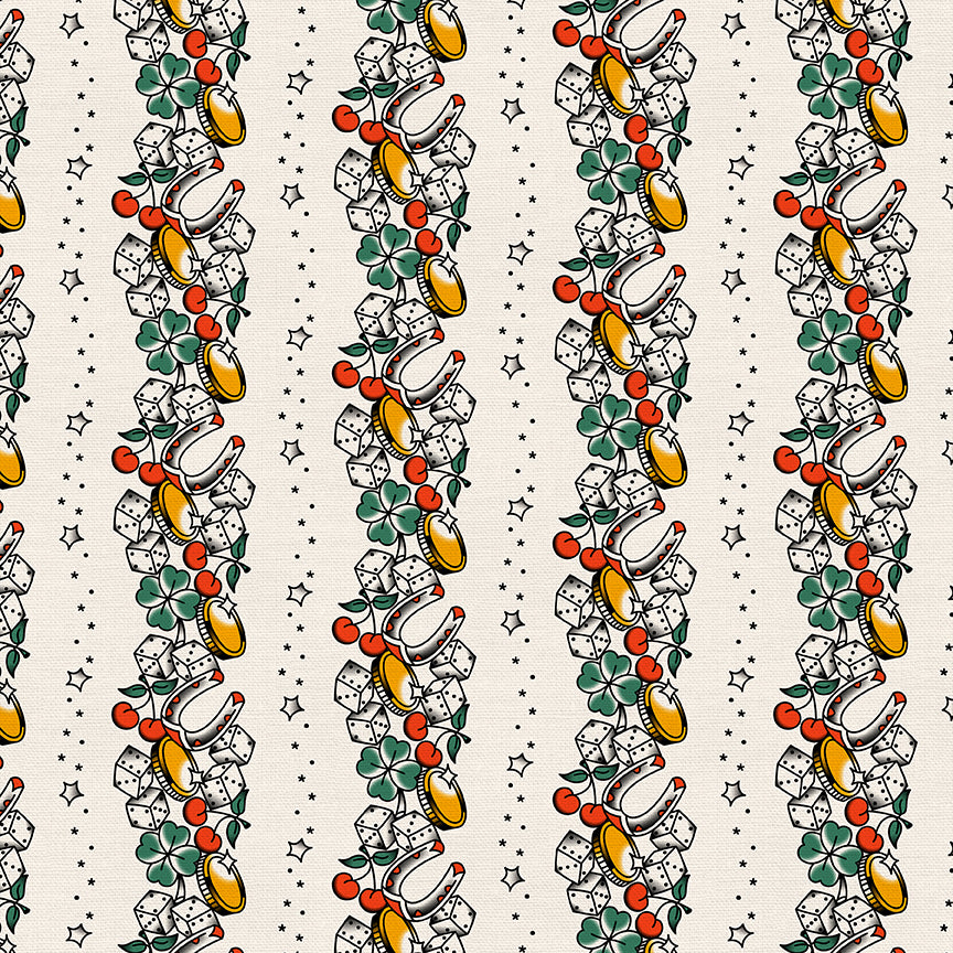 Lucky Tattoo Stripe - White