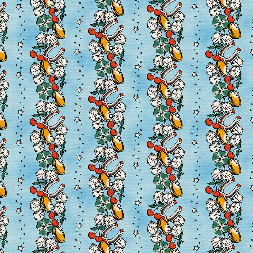 Lucky Tattoo Stripe - Blue