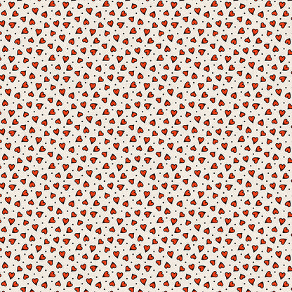 Heart Tattoo Toss - White