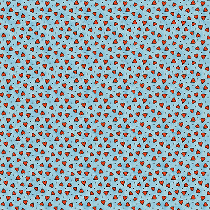 Heart Tattoo Toss - Blue