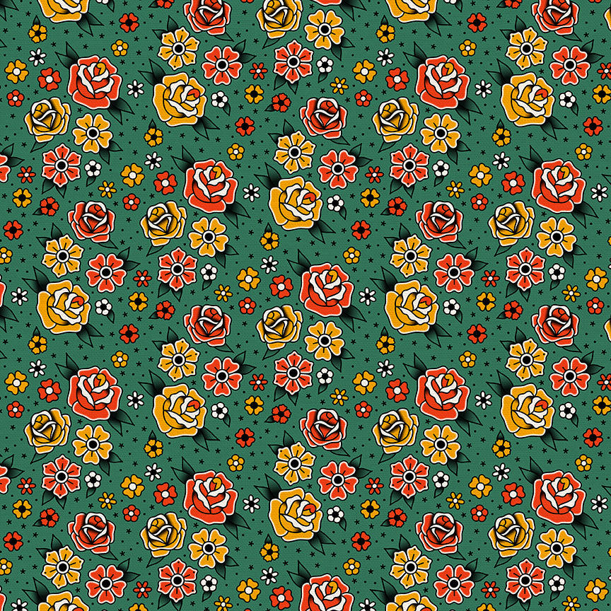 Flower Tattoos - Green