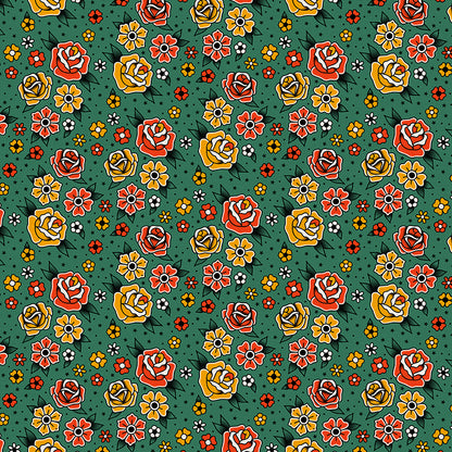 Flower Tattoos - Green