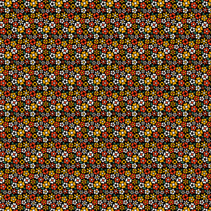 Ditsy Flower Tattoos - Black