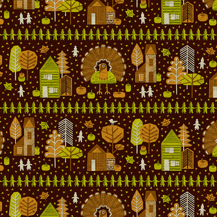 Thanksgiving Paper-Cut - Brown