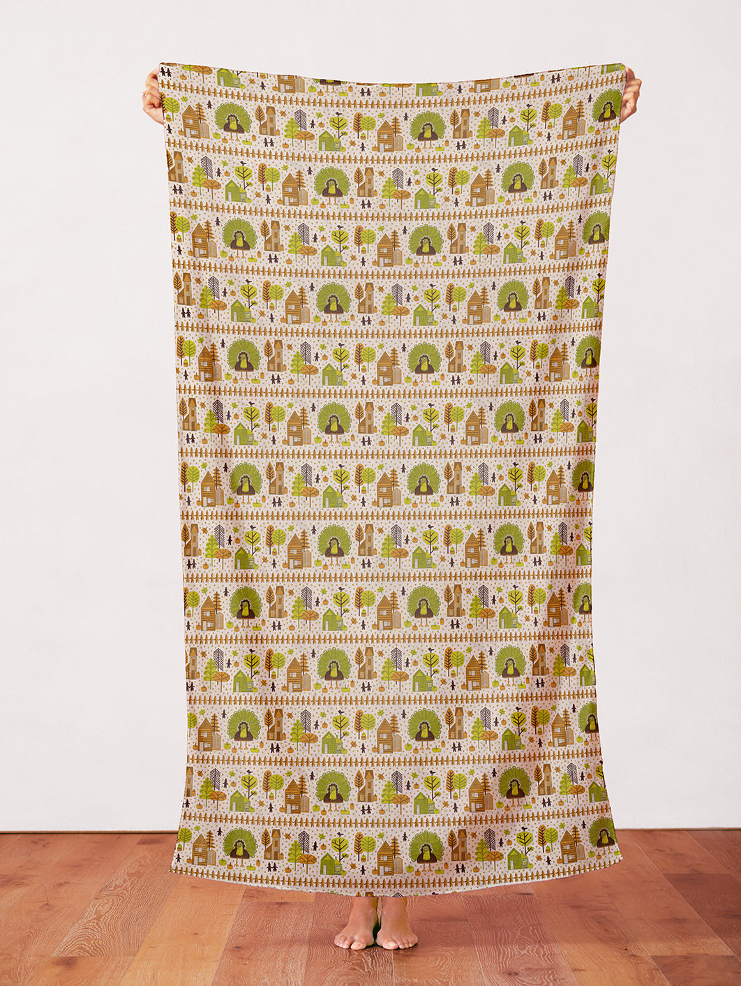 Thanksgiving Paper-Cut - Cream/Green