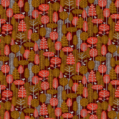 Paper Forest - Brown/Red