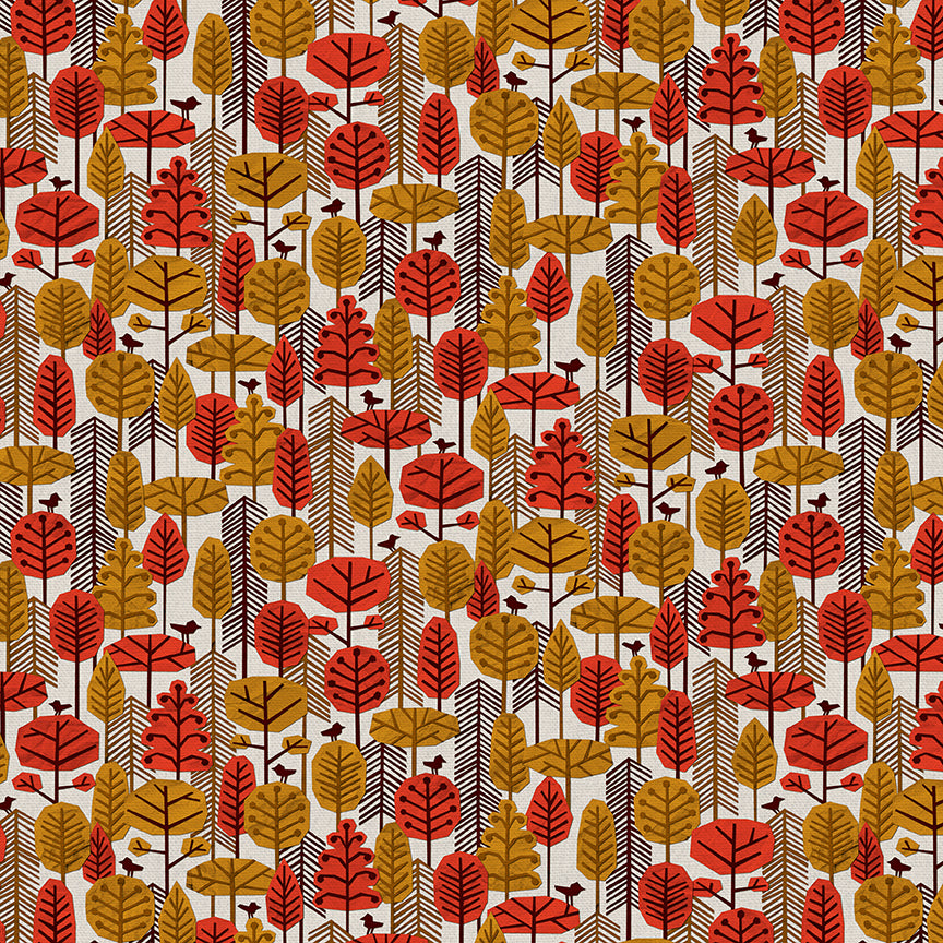 Paper Forest - Cream/Red