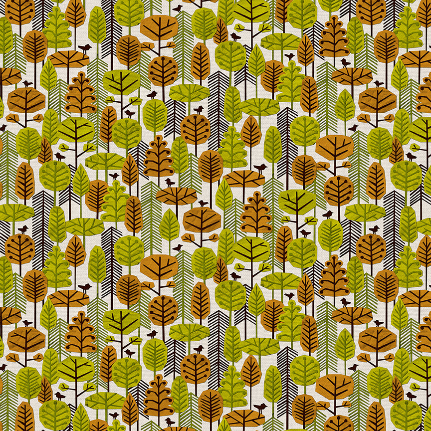 Paper Forest - Cream/Green